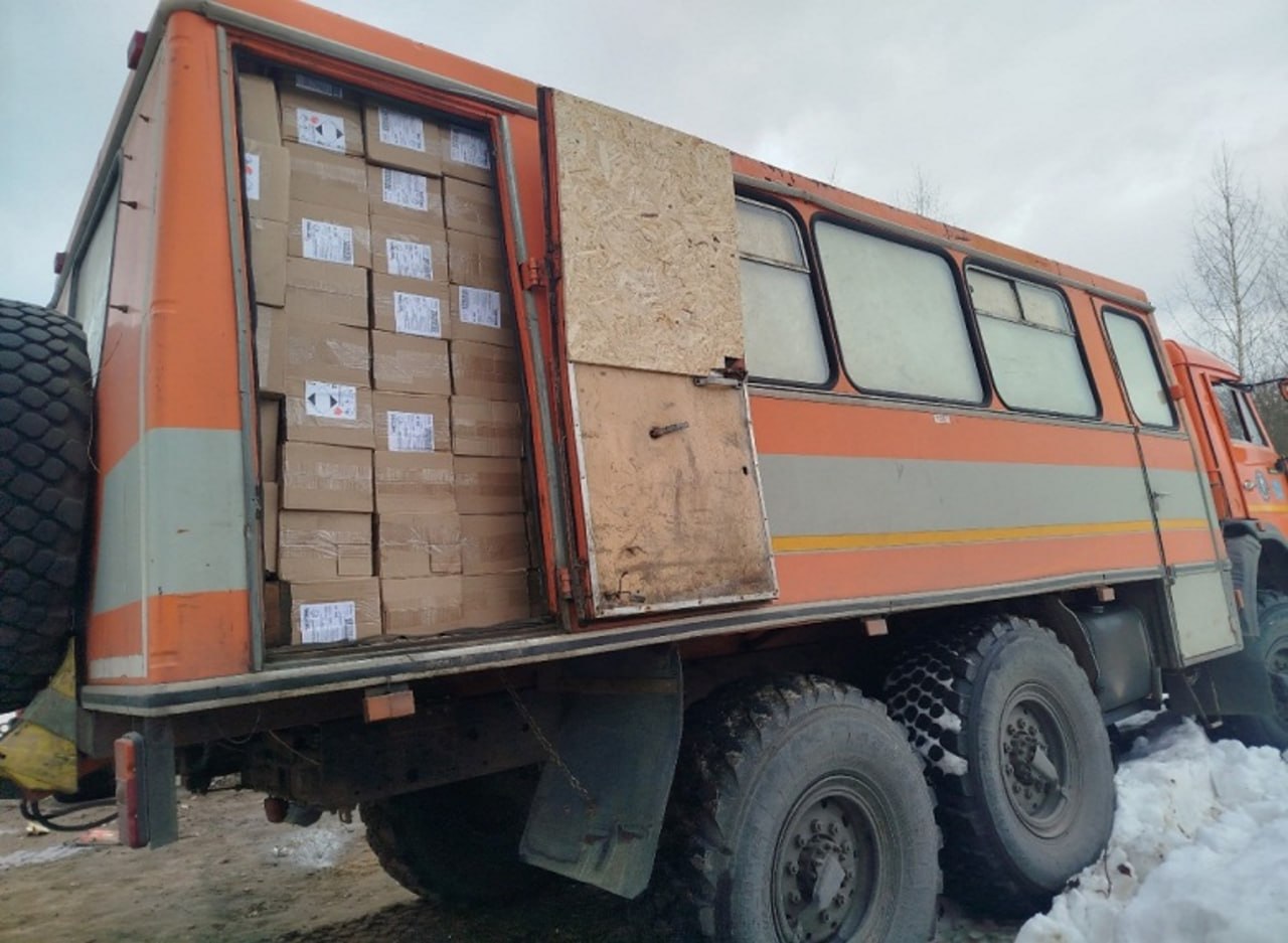 Более 20 кубометров помощи отправили из Коми в Курскую область Более 20 кубометров помощи отправили из Коми в Курскую область