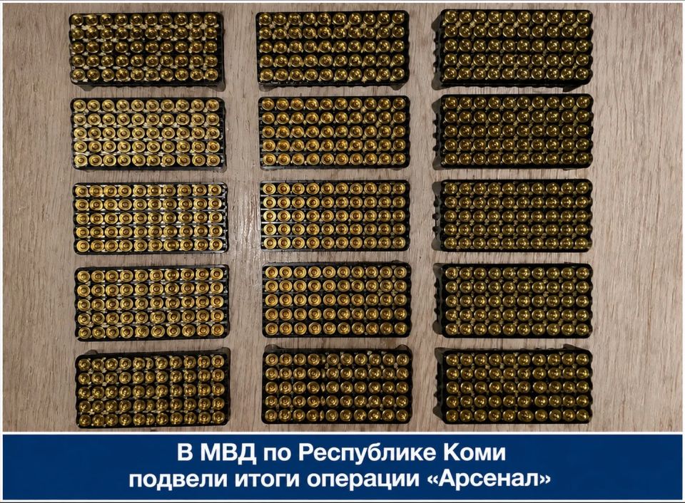 В МВД по Республике Коми подвели итоги операции «Арсенал»