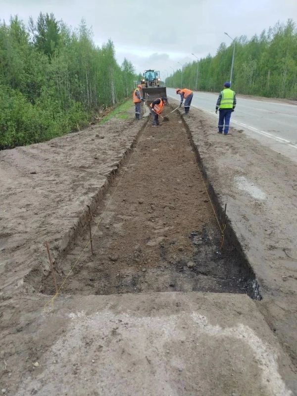 На подъезде к Усинску началось обустройство автомобильной дороги На подъезде к Усинску началось обустройство автомобильной дороги