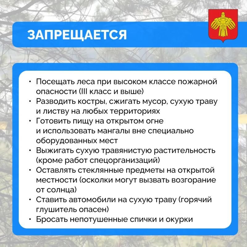 Особый противопожарный режим в Коми Особый противопожарный режим в Коми
