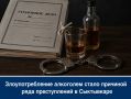 Злоупотребление алкоголем стало причиной ряда преступлений в Сыктывкаре