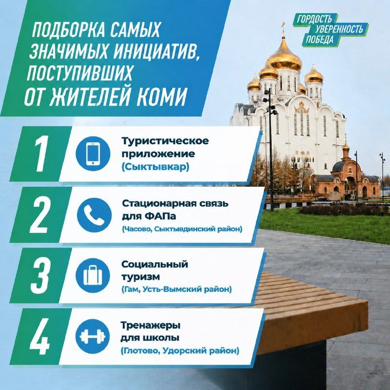 Продолжаем разбирать самые интересные предложения, которые продолжают поступать в паблик «Команда Республики Коми»