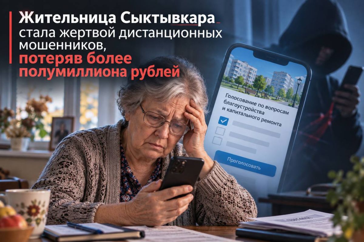 Жительница Сыктывкара стала жертвой дистанционных мошенников, потеряв более полумиллиона рублей