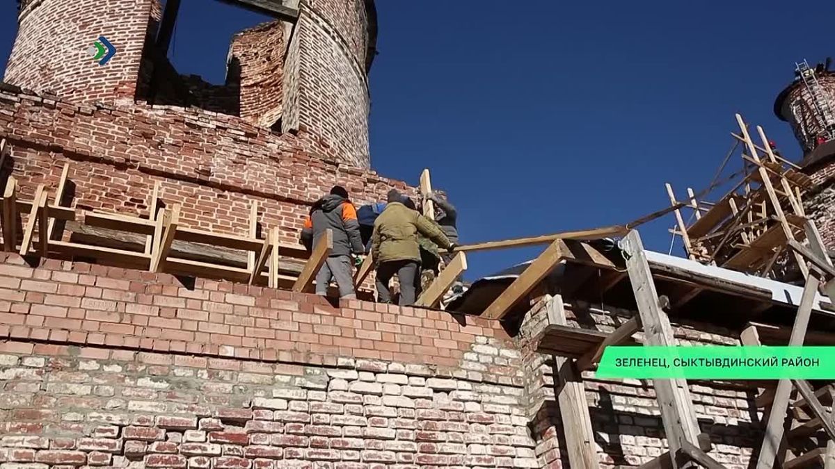 В селе Зеленец Сыктывдинского района завершается один из самых значимых этапов восстановления старинного храма Богоявления Господня