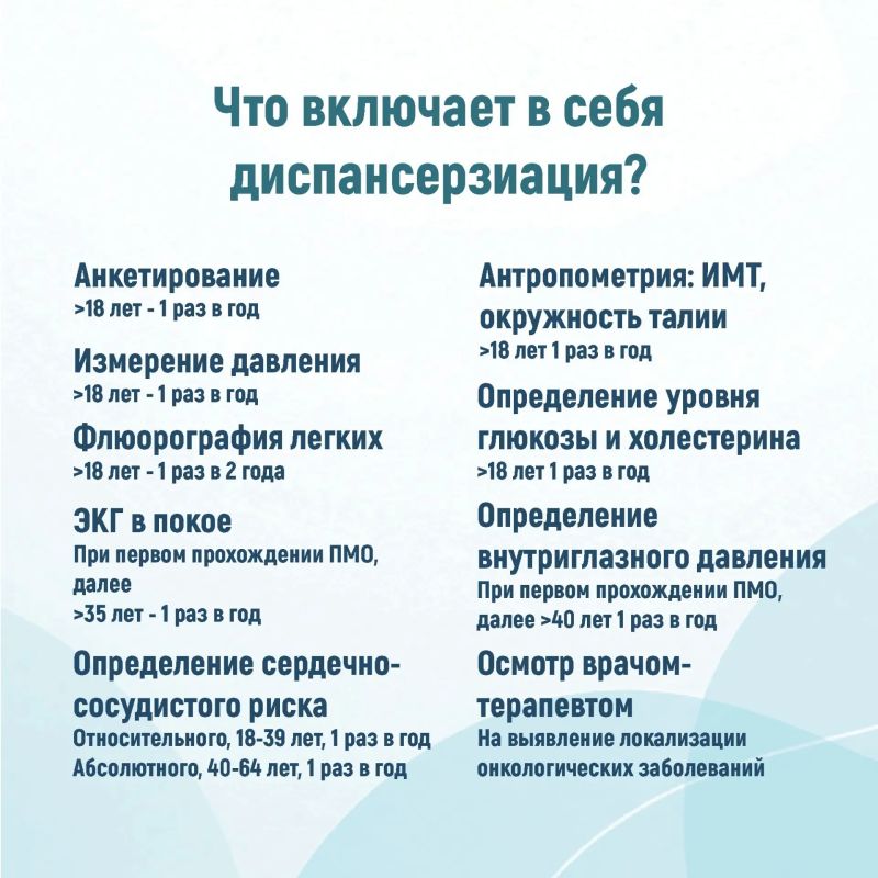 Неделя информирования о важности диспансеризации и профилактических осмотров Неделя информирования о важности диспансеризации и профилактических осмотров