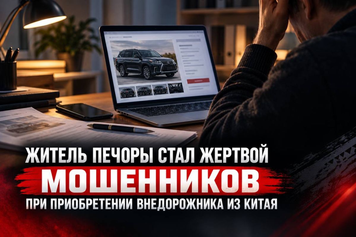 Житель Печоры стал жертвой мошенников при приобретении внедорожника из Китая
