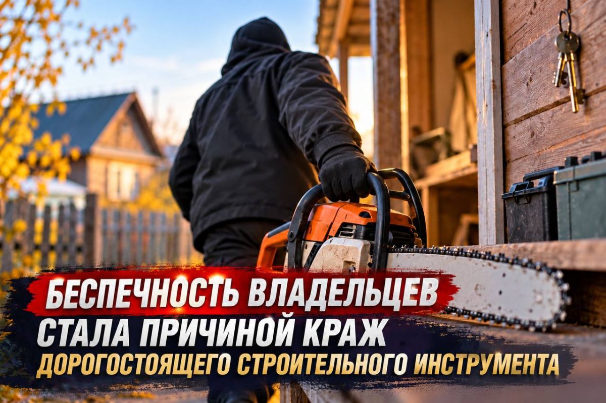 Беспечность владельцев стала причиной краж дорогостоящего строительного инструмента