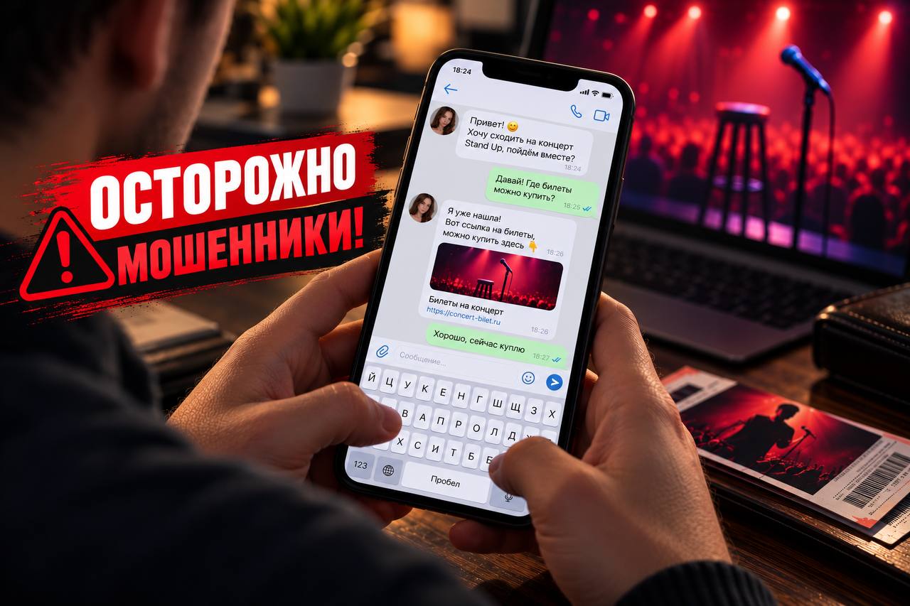 В Сыктывкаре возбуждено уголовное дело по факту дистанционного мошенничества при покупке билета на концерт
